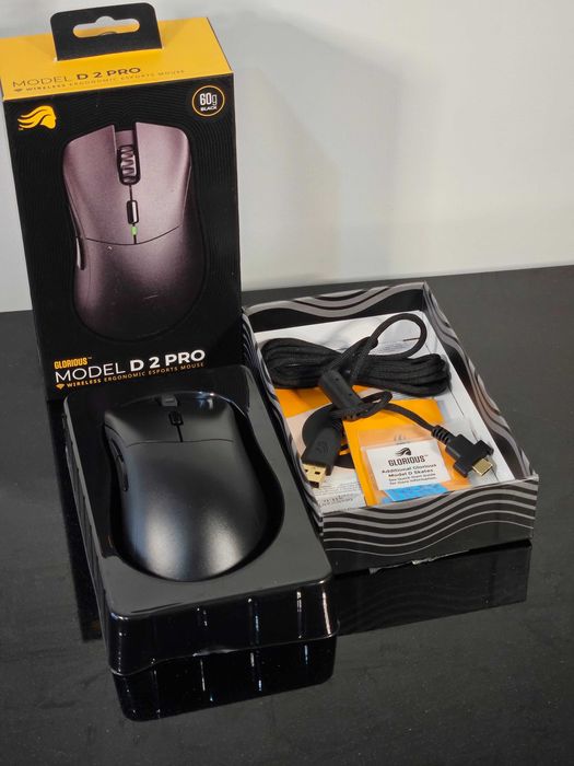 Glorious Model D 2 Pro | Безжична геймърска мишка | 60g | Ергономична | Black
