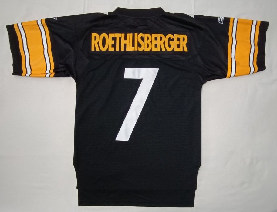 Reebok NFL Pittsburgh Steelers #7 Roethlisberger Jersey тениска S