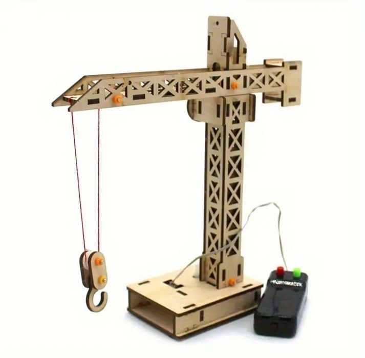 3D дървен електрически кран