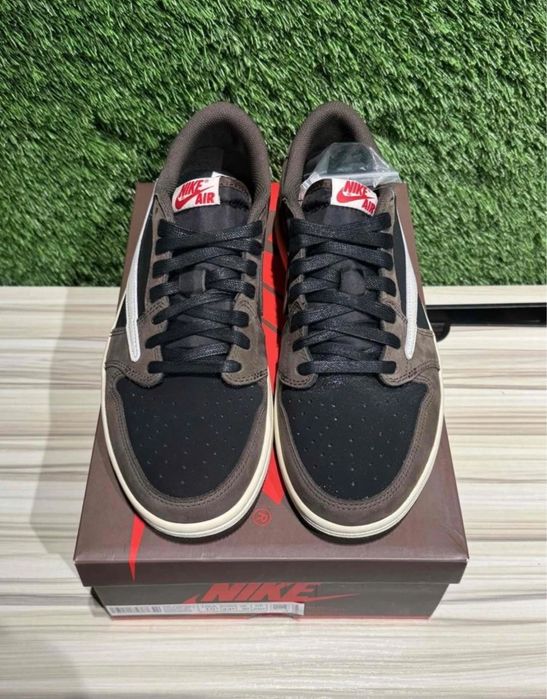 Adidasi Nike Air Jordan Travis Scott Low Mocha Brown