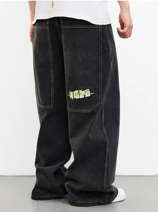 Джинсы широкие багги