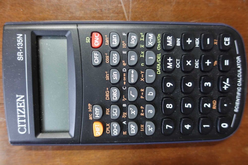 Калькулятор Citizen SR135N