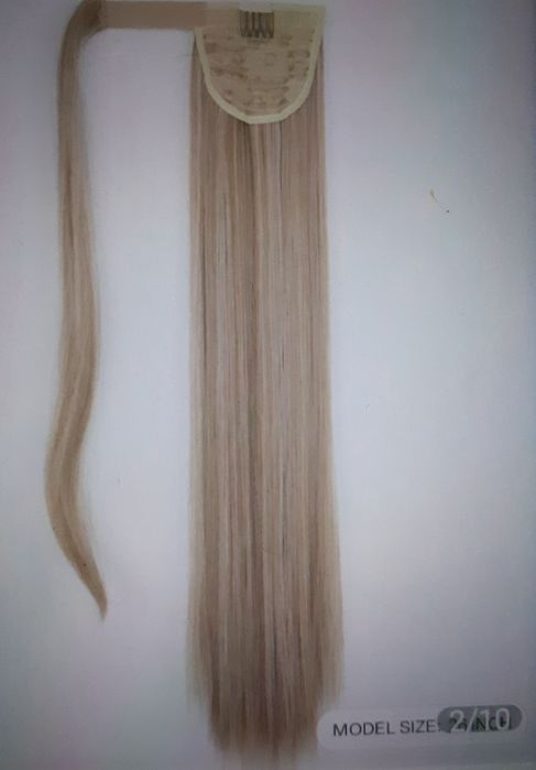 Coada Par Dama Matase Mata Blond 26 Inch Nou