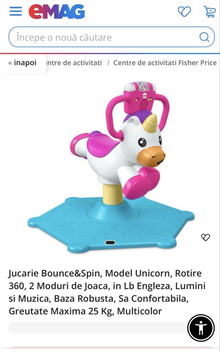 Jucarie Bounce&Spin FISHER-PRICE
