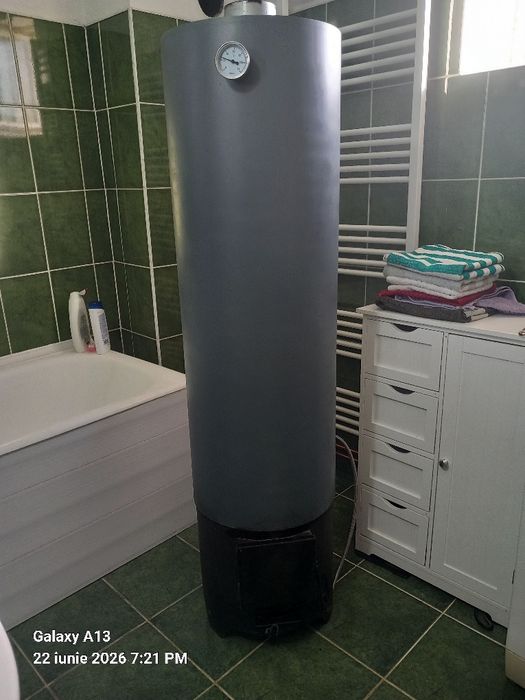 Boiler pe lemne 120l.