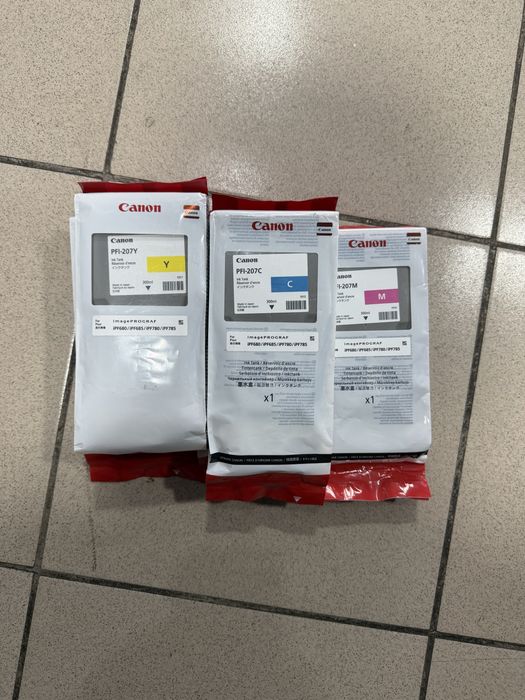 Cartuse canon pfi 207/y/c/m originale sigilate