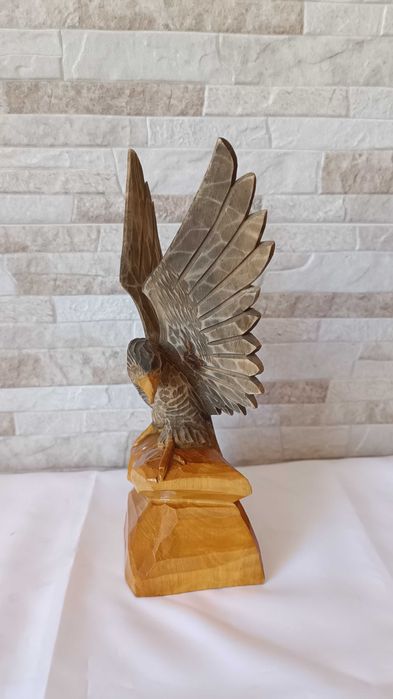 Стара дърворезба - Орел - 26см