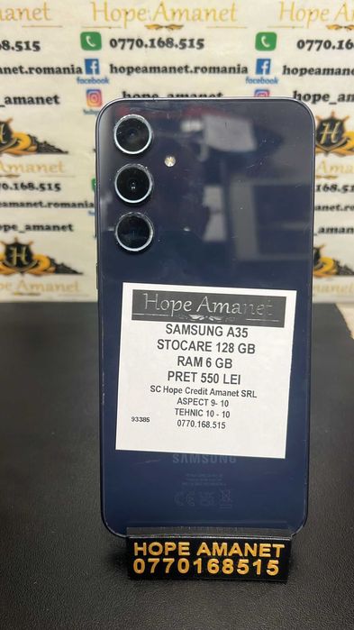 Hope Amanet P3 Samsung A35 128 GB / 6GB RAM