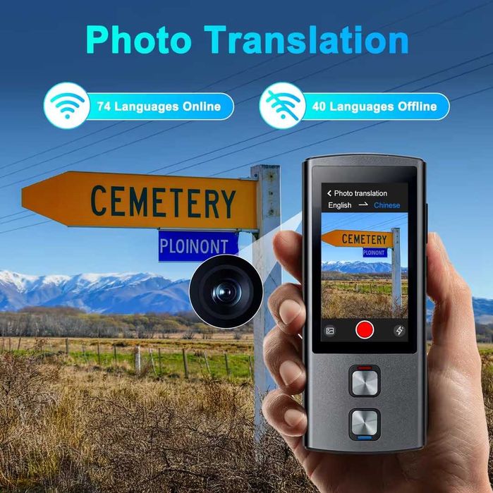 T17 AI Преводач 138 езика – Портативен с Wi-Fi и офлайн поддръжка
