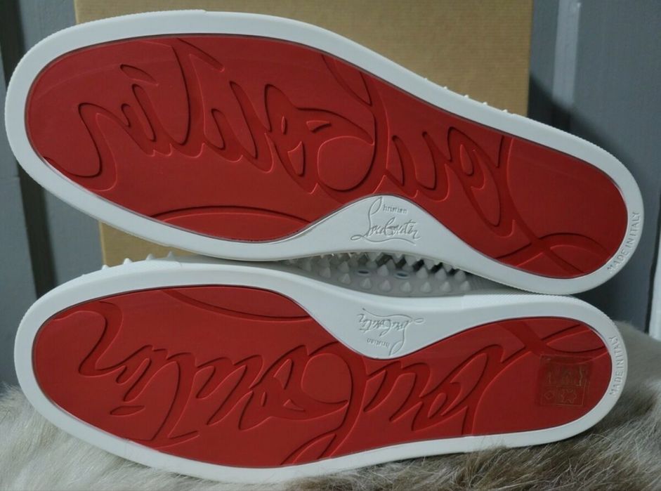Adidasi Christian Louboutin High White calitate Premiulm