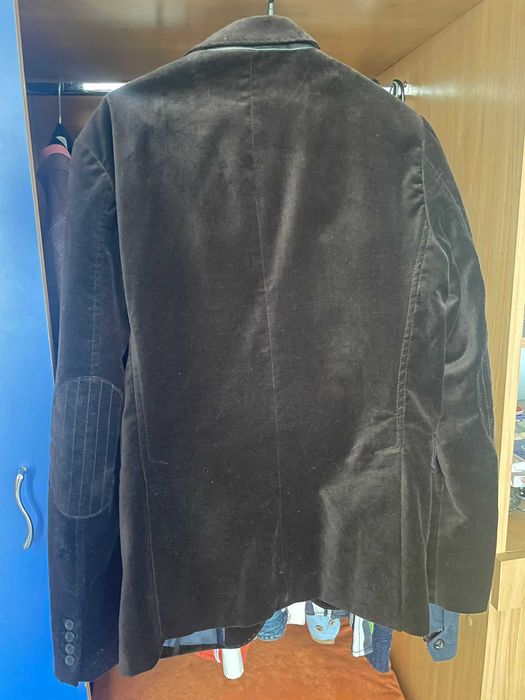 Sacou de costum Zara, maro, marimea M-L (170-180 cm, 70-78 kg)