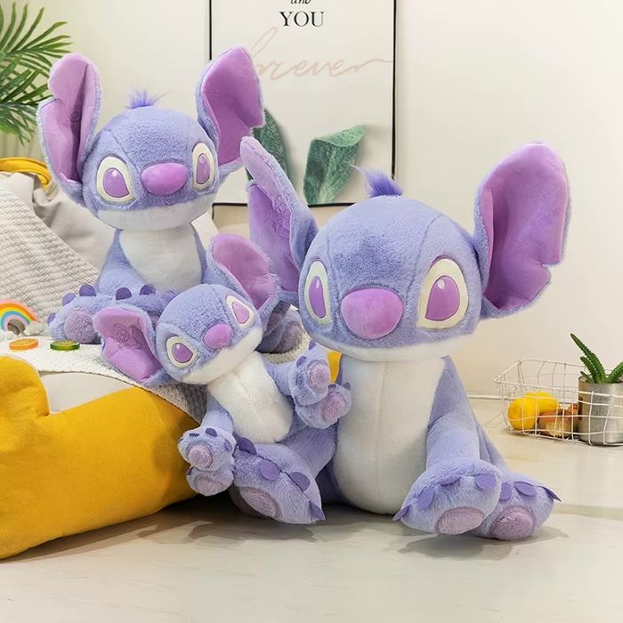 С ПОДАРЪК! Голям Плюшен лилав Стич 100см, плюшена играчка Стич, Stitch