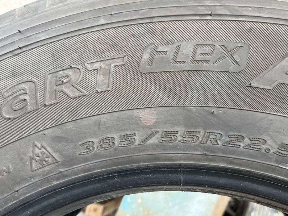 385 55 R22.5  hankook  рулевые 90%