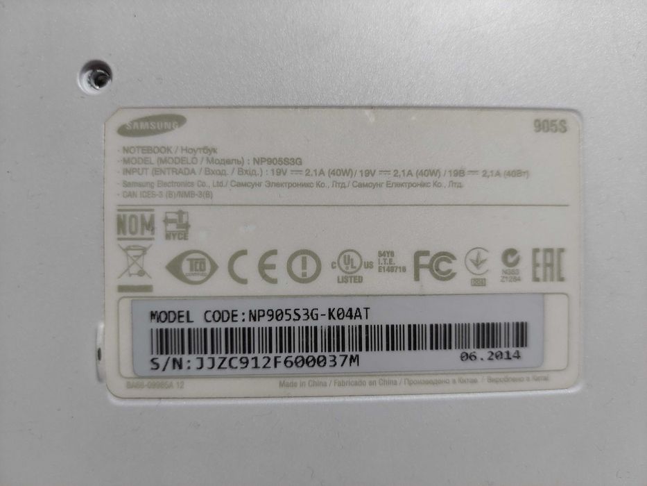 samsung np905s3g ativ book fara incarcator,slim,quad core,ssd,4gb ram