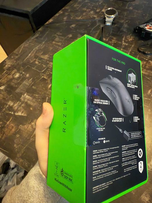 Mouse gaming wireless Razer DeathAdder V3 Pro, USB, 30k DPI, negru