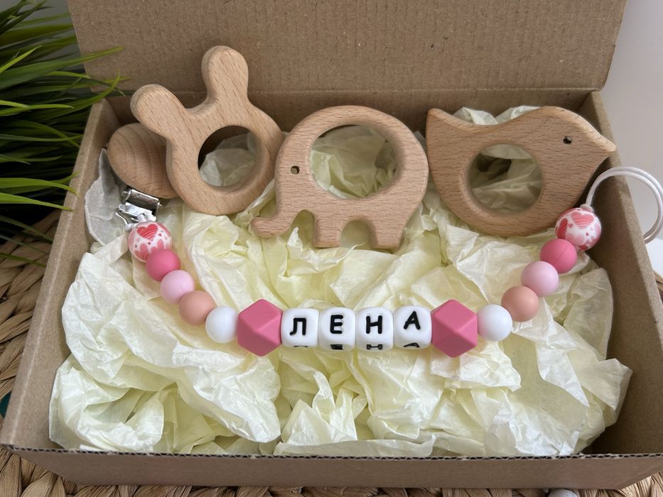 Клипс с име силиконов; персонализиран