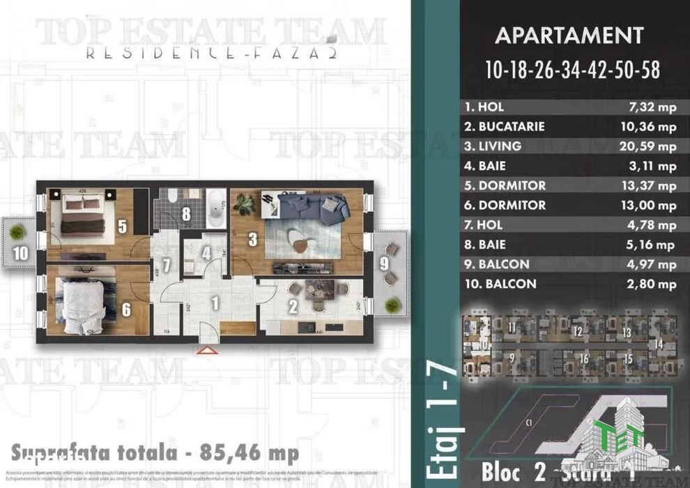 Ultimele unitati! Apartament spatios 3 camere, bloc nou, zona Berceni — fotografia 1
