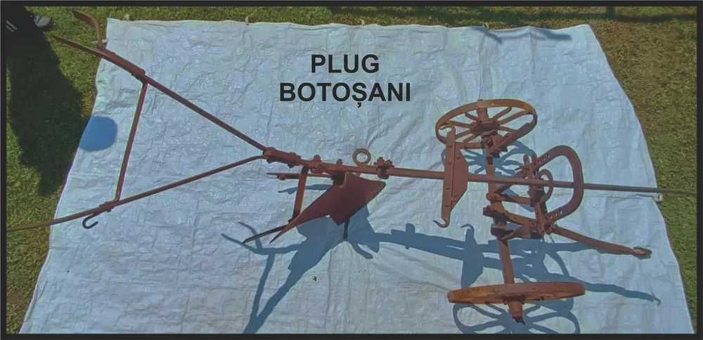 Pluguri vechi din lemn si fier + Sanie din lemn functionala