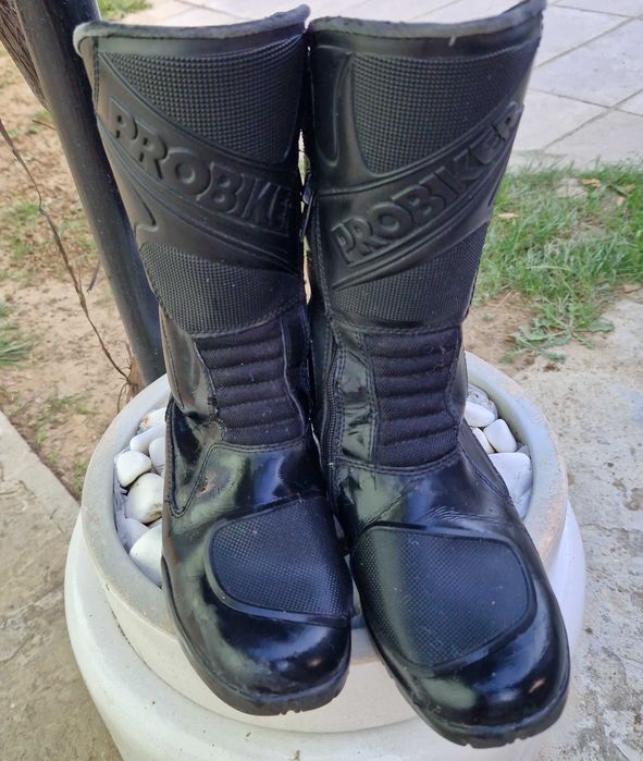 Мото екипировка естествена кожа яке, панталон, боти