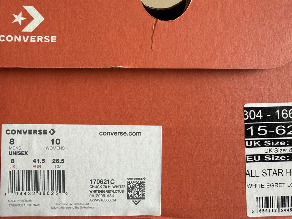 Converse Chuck Taylor Chuck 70 Hi ОРИГИНАЛНИ дамски кецове - 41,5/27см