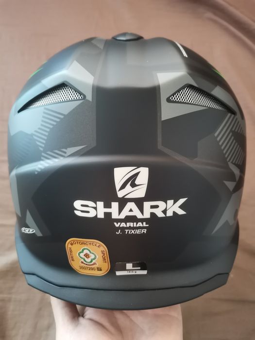 Нова каска за мотор, мотокрос, супермото Shark Varial J. Tixier