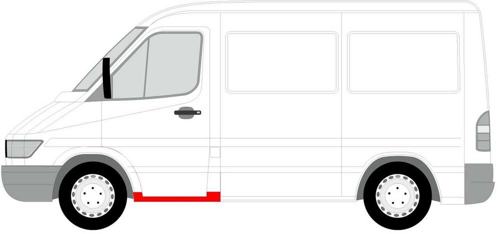 Prag podea usa tabla reparatie   MERCEDES SPRINTER  vw lt