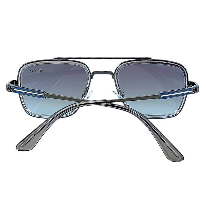 Gucci Square 2026 мъжки слънчеви очила с метална рамка UV400 Защита