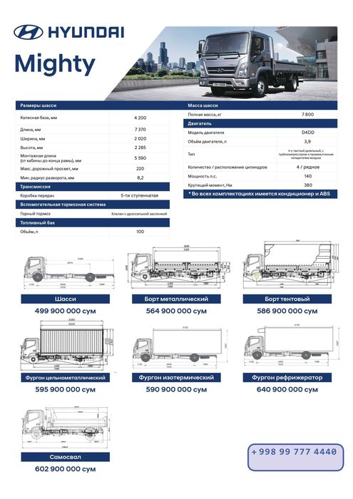 Грузовые автомобили HYUNDAI в лизинг и рассрочку!