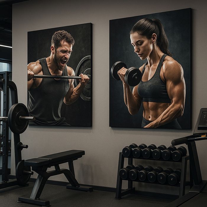 Оформление и печать для фитнес-залов | Декор, мотивирующие посты