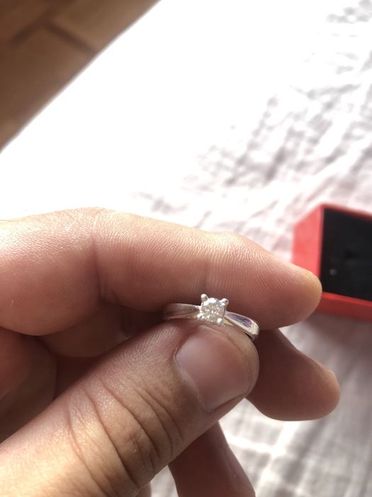 Сребърен, годежен пръстен