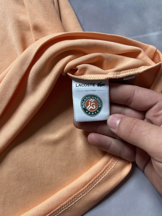 Lacoste x Roland Garros Mens Orange Sport T-Shirt Polo – Size XXL