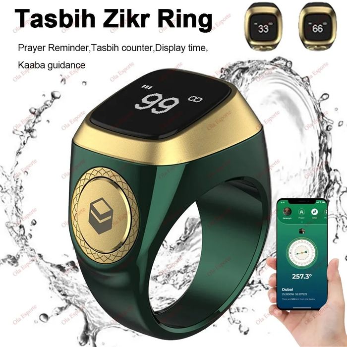 iQibla Zikr Ring – Aqlli Zikr Uzugi