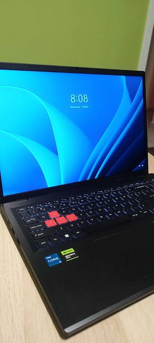 Геймърски лаптоп Acer Nitro 16 (RTX 3050 6GB / i5 / 165Hz) – като нов, от eMAG с гаранция до 2028 г.!
