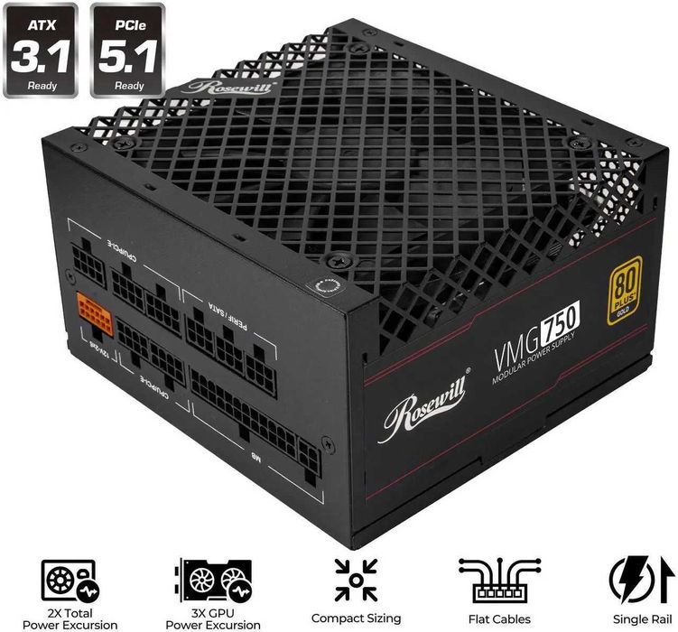 Блок питания Rosewill VMG 750W 80+ Gold