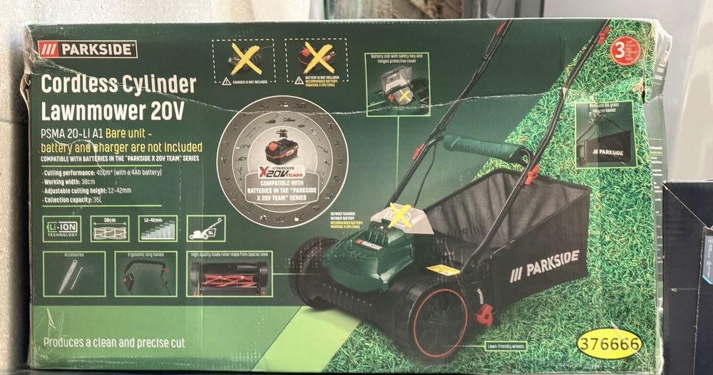 Mașină de tus gazonul PARKSIDE pe acumulator, model PSMA 20-Li A1,noua