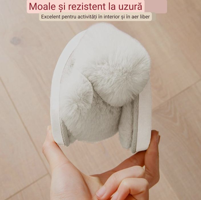Papuci de damă fuzzy Jane Troides  40-41