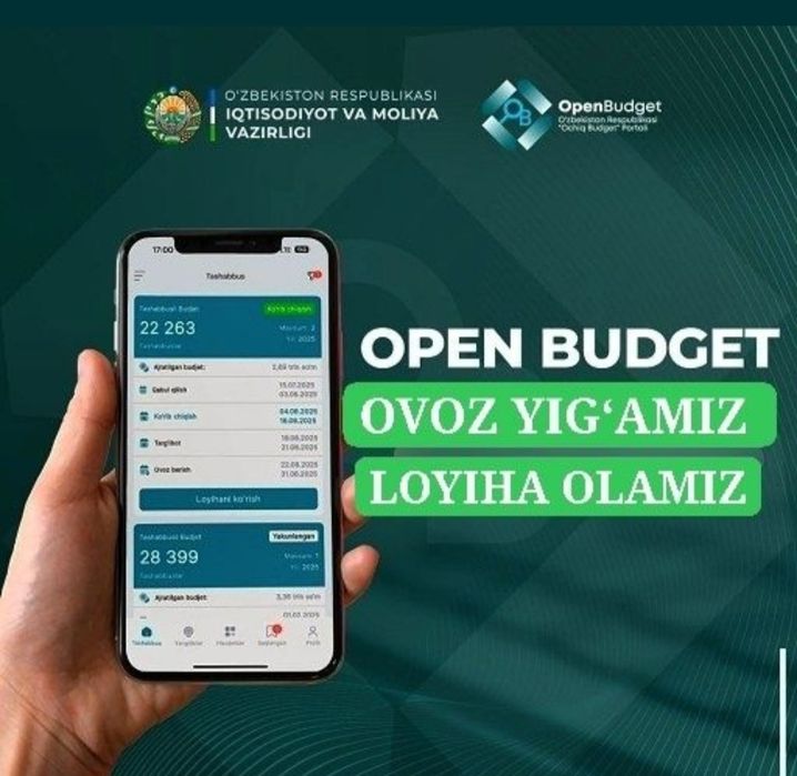 Open Budget 35 mingdan ovoz yig'amiz!
