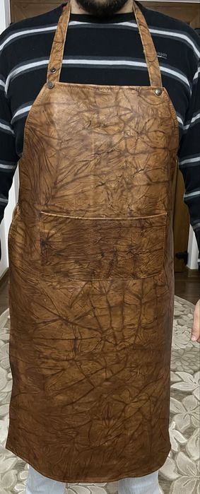 Sort din piele naturala pentru bucatar, gratar, sudor, etc