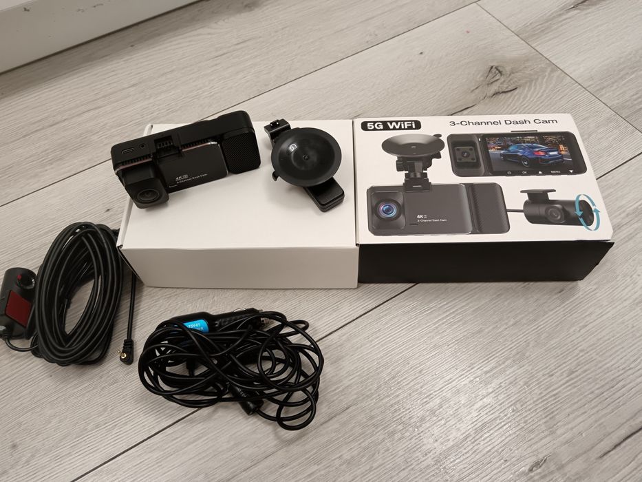 Camera auto 4K + cam spate 1080P DVR WIFI 5G, Viz nocturna, Senzor