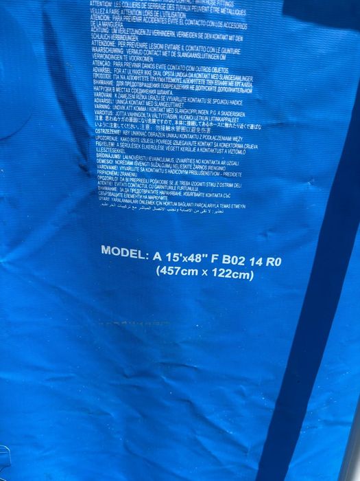 Piscina supraterana cu cadru metalic 4.5 metri diametru