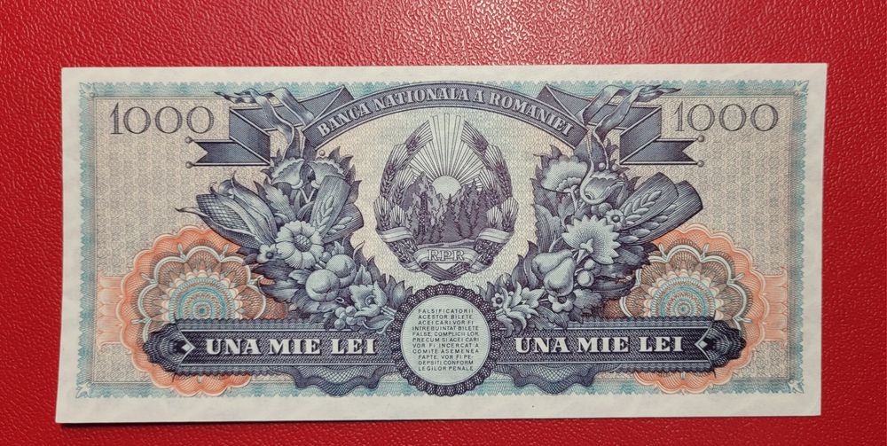 Bancnota 1000 lei 1948 bani vechi