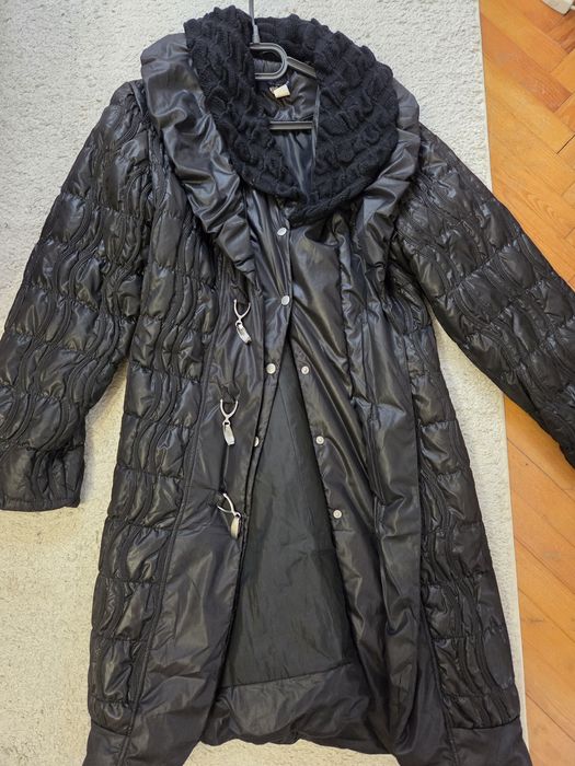 Дълго олекотено зимно яке