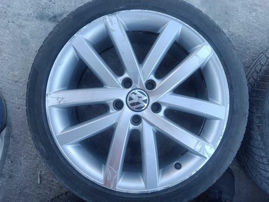 Джанти с гуми 18 цола 5х112 ЕТ51 за  Сеат, Ауди, VW. Шкода