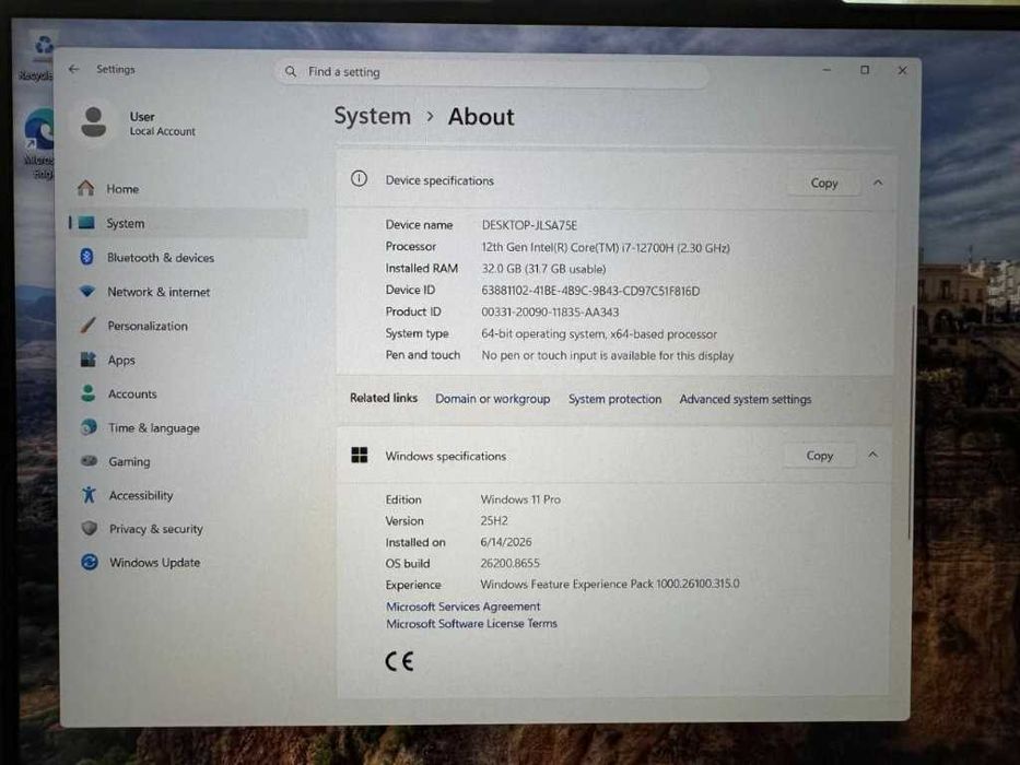 Лаптоп Lenovo Legion 5 Pro 16IAH7H 82RF003MBM_32GB