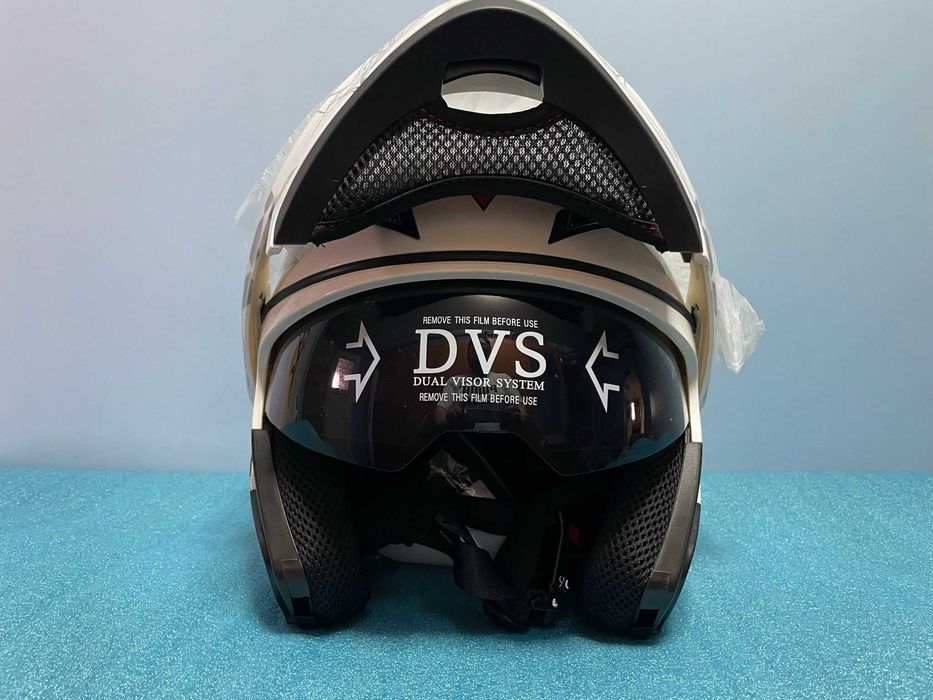 Casca Moto Scuter Atv Flip-up Cu Ochelari L XL CAGULA CADOU NOUA