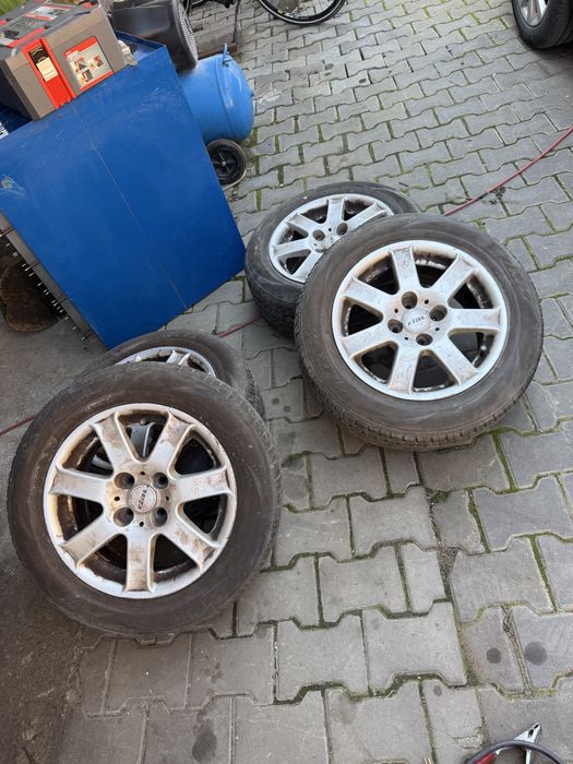 Vand set cauciucuri cu jante aliaj 4x100  r15 5x112 108 r16 ford logan