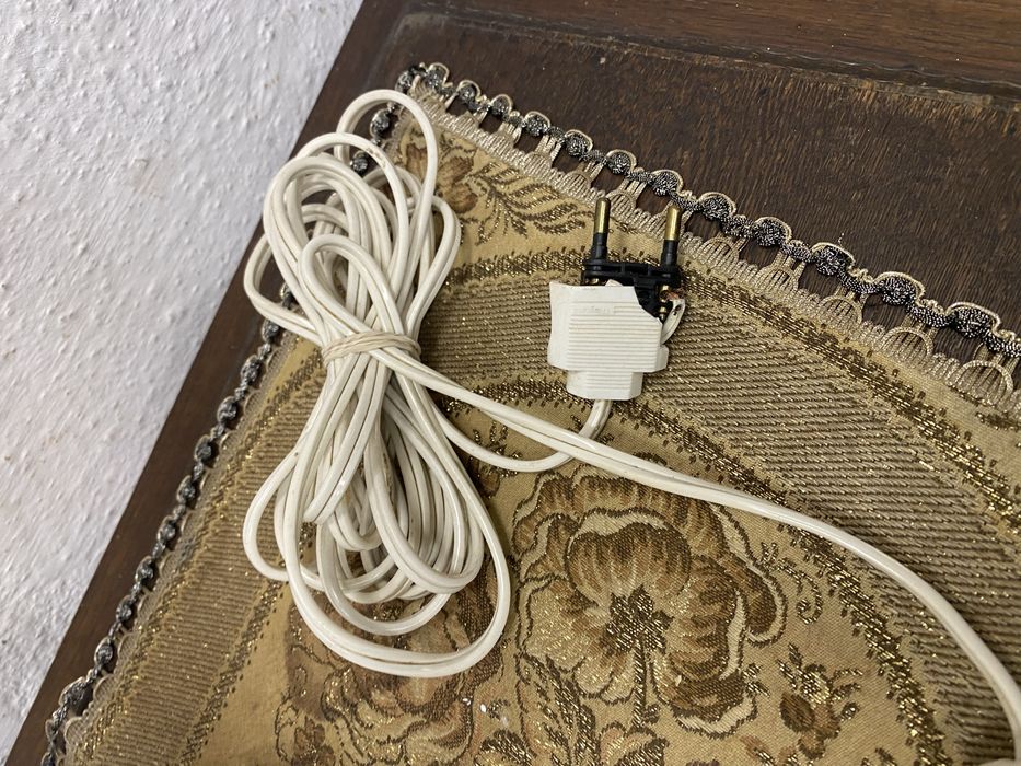 Винтидж настолна лампа от оникс Италия 1970те 43 см