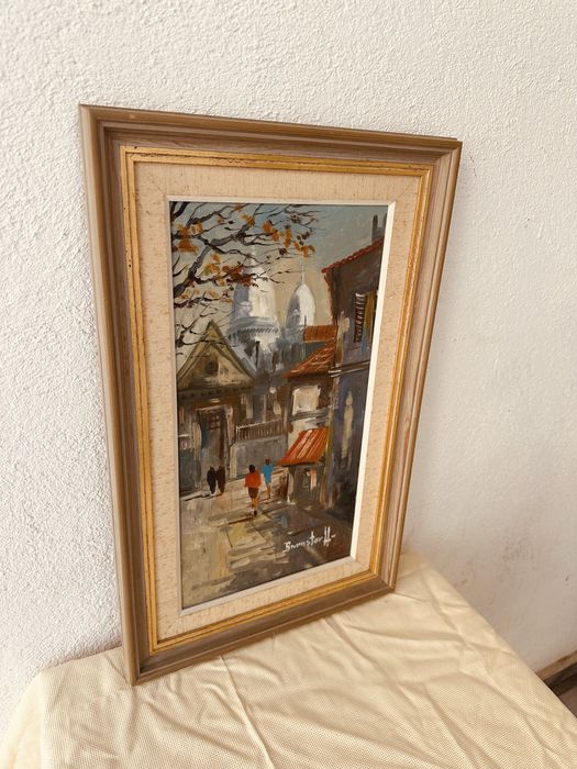 Винтидж картина – масло върху платно | 40×65 см | Шведски произход