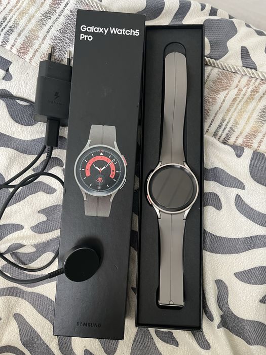 Идеалды күйдегі Samsung Galaxy Watch 5 Pro (Титан)