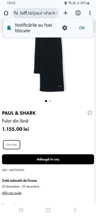 Fular Paul&Shark  original